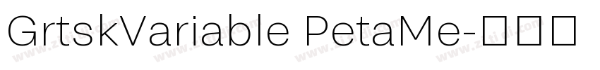 GrtskVariable PetaMe字体转换